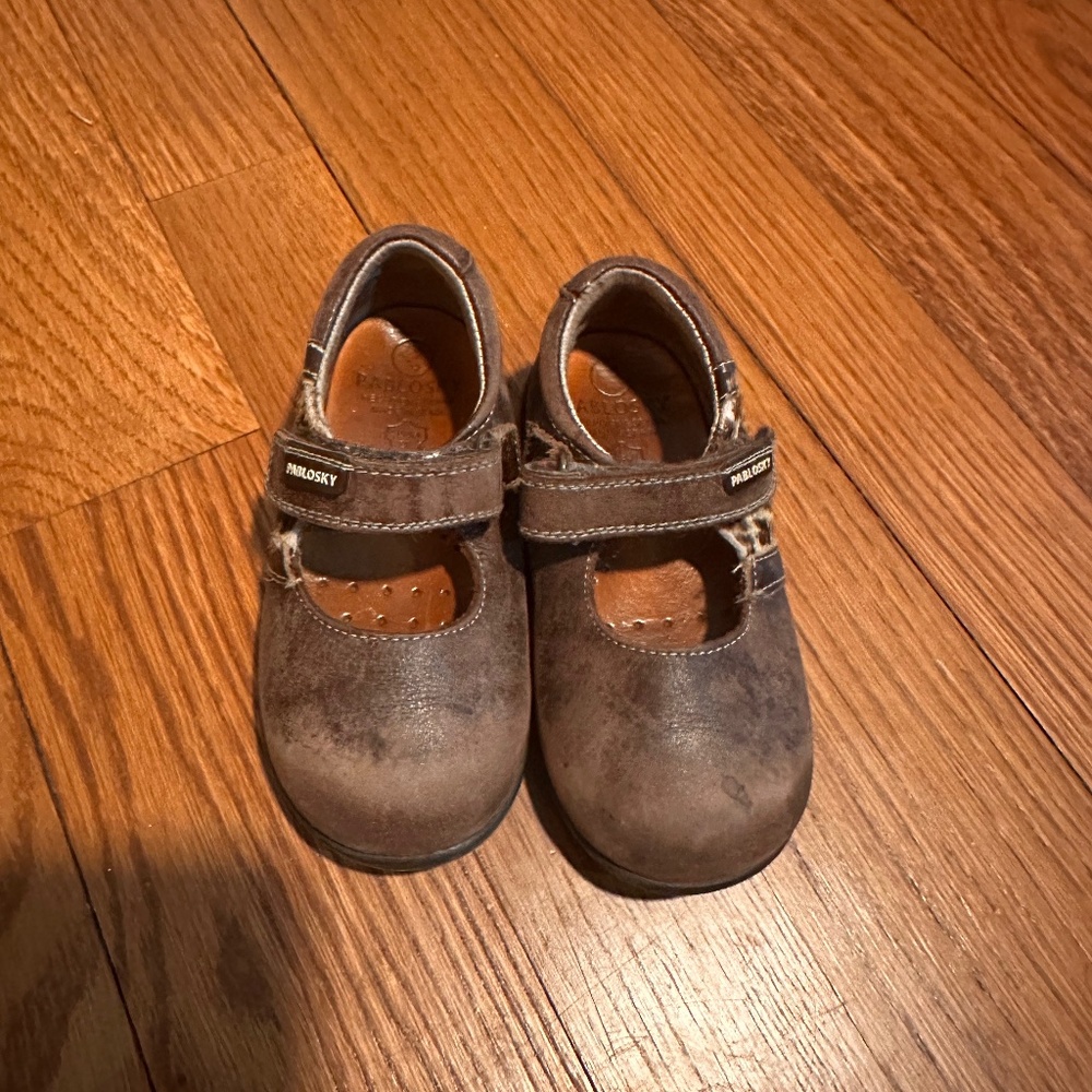 Barely used Pablosky Kids Brown-Cheetah Print MaryJanes - Toddler Size 22 / US 6